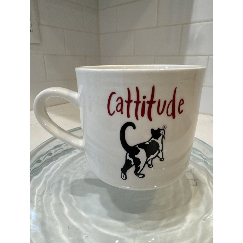 Opalhouse Target 12oz Sentiment Mug Stoneware Cat Lover EUC